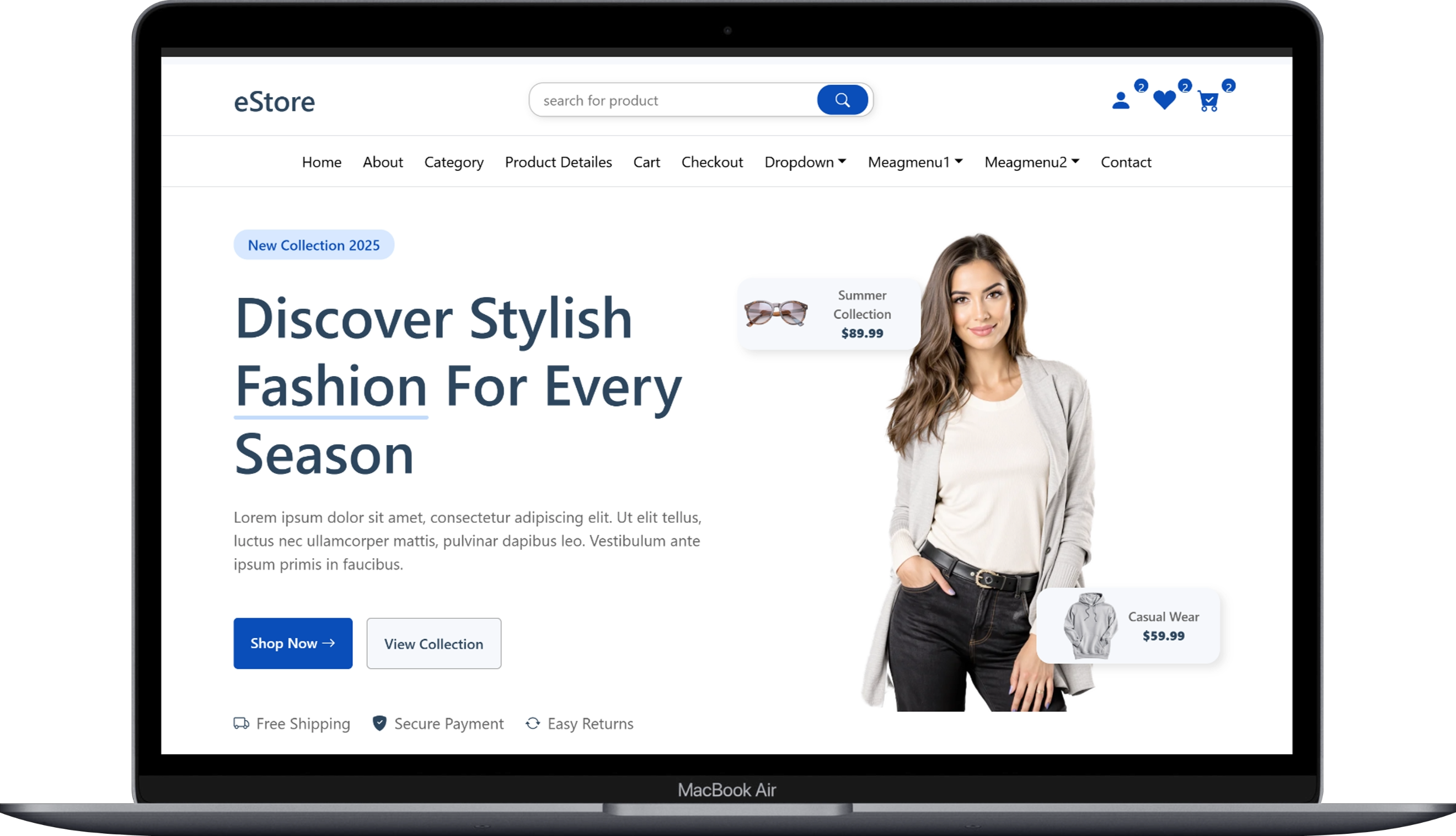 eStore ecommerce web